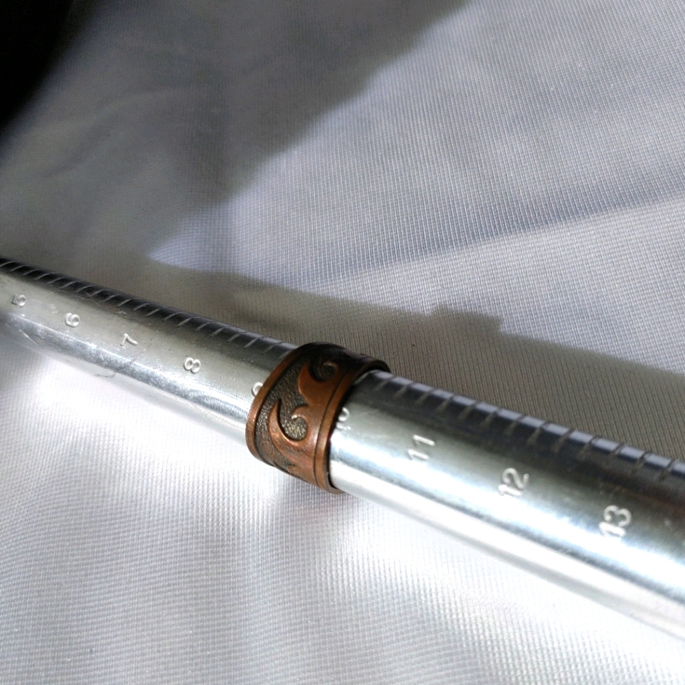 Brazil copper wave cuff ring adjustable large - Picture 9 of 11